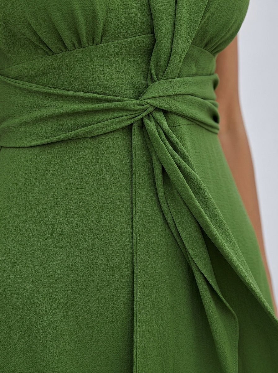 Eva - Vestido elegante sin mangas con cinturón ajustable