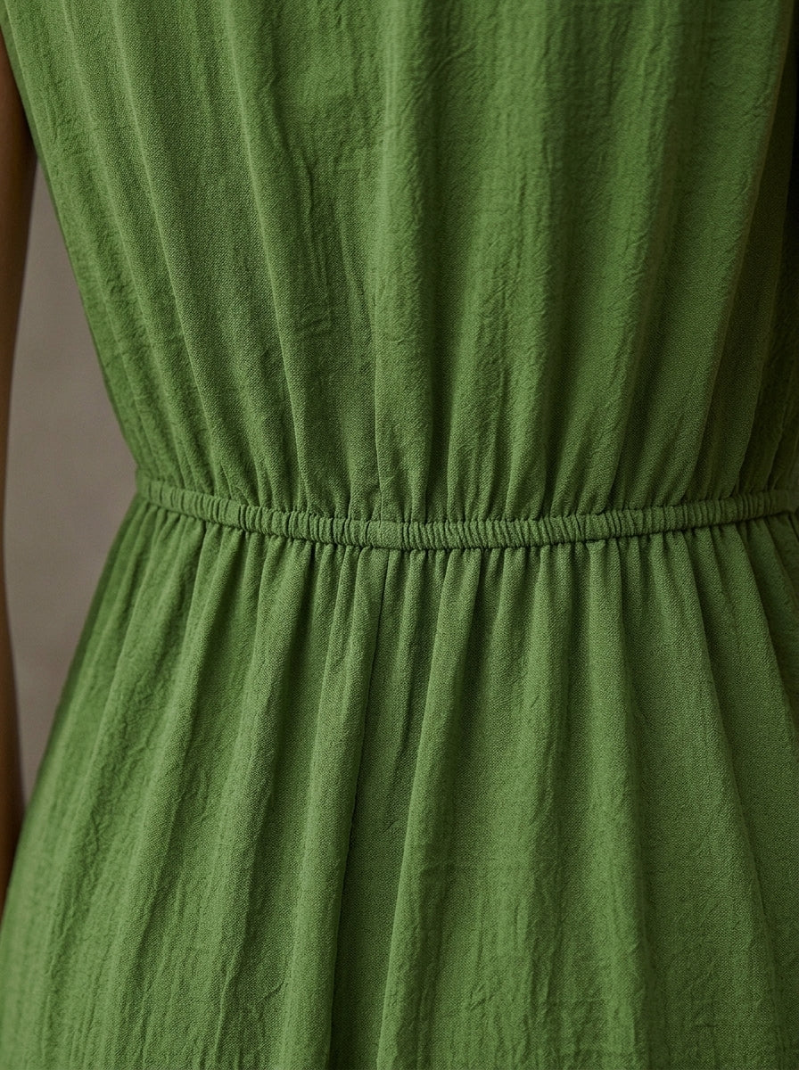 Eva - Vestido elegante sin mangas con cinturón ajustable