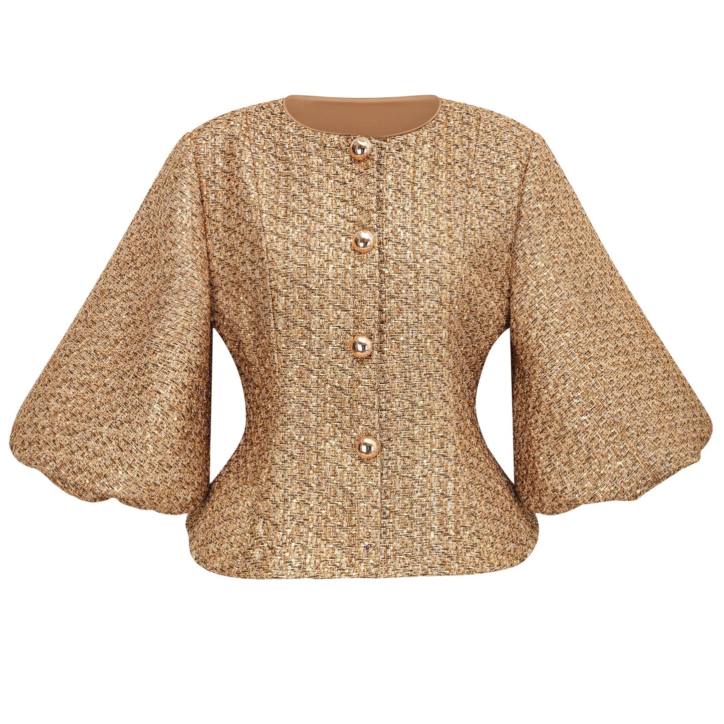 Chaqueta lentejuelas doradas