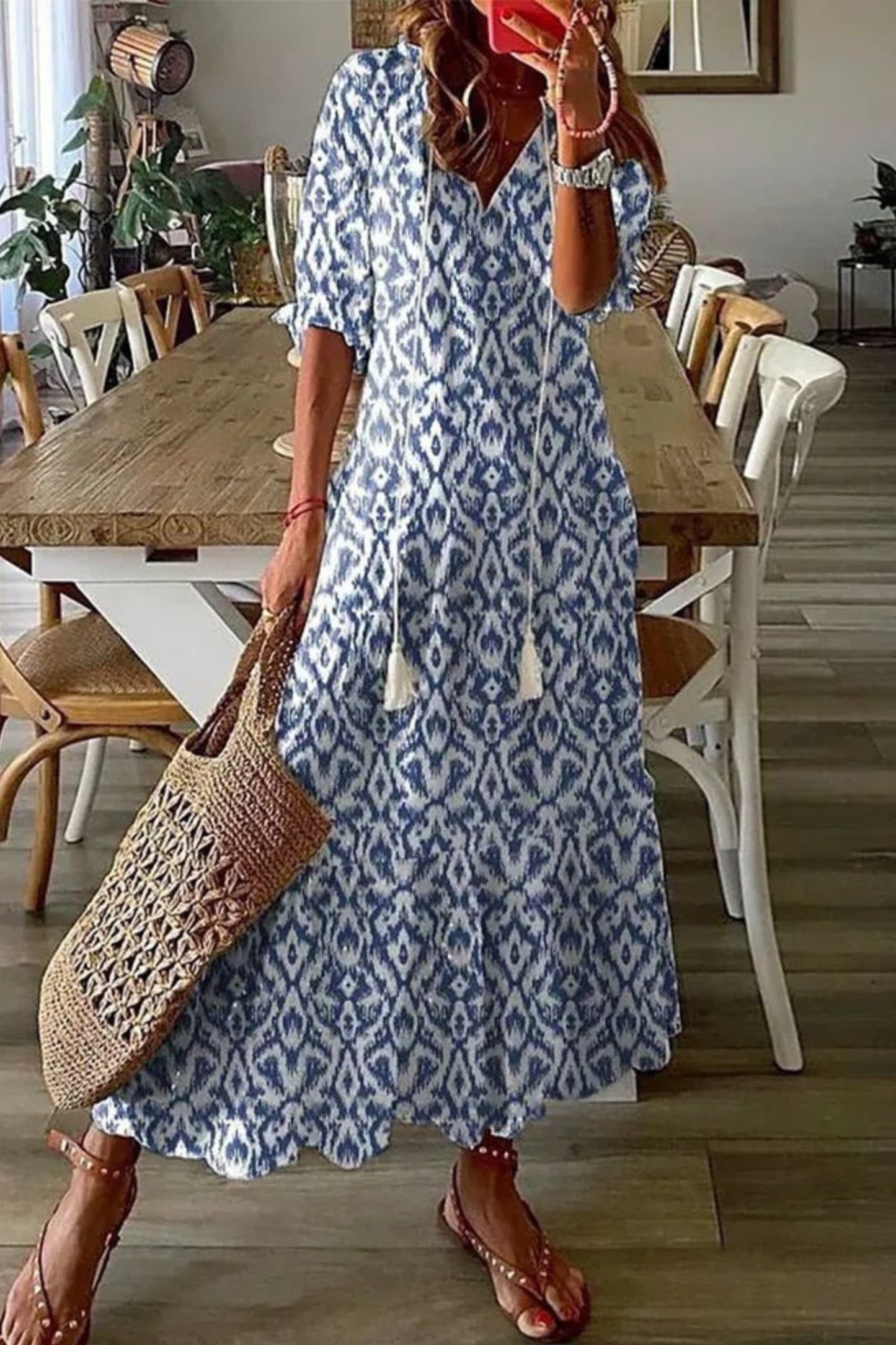 Aria | Vestido boho de corte holgado