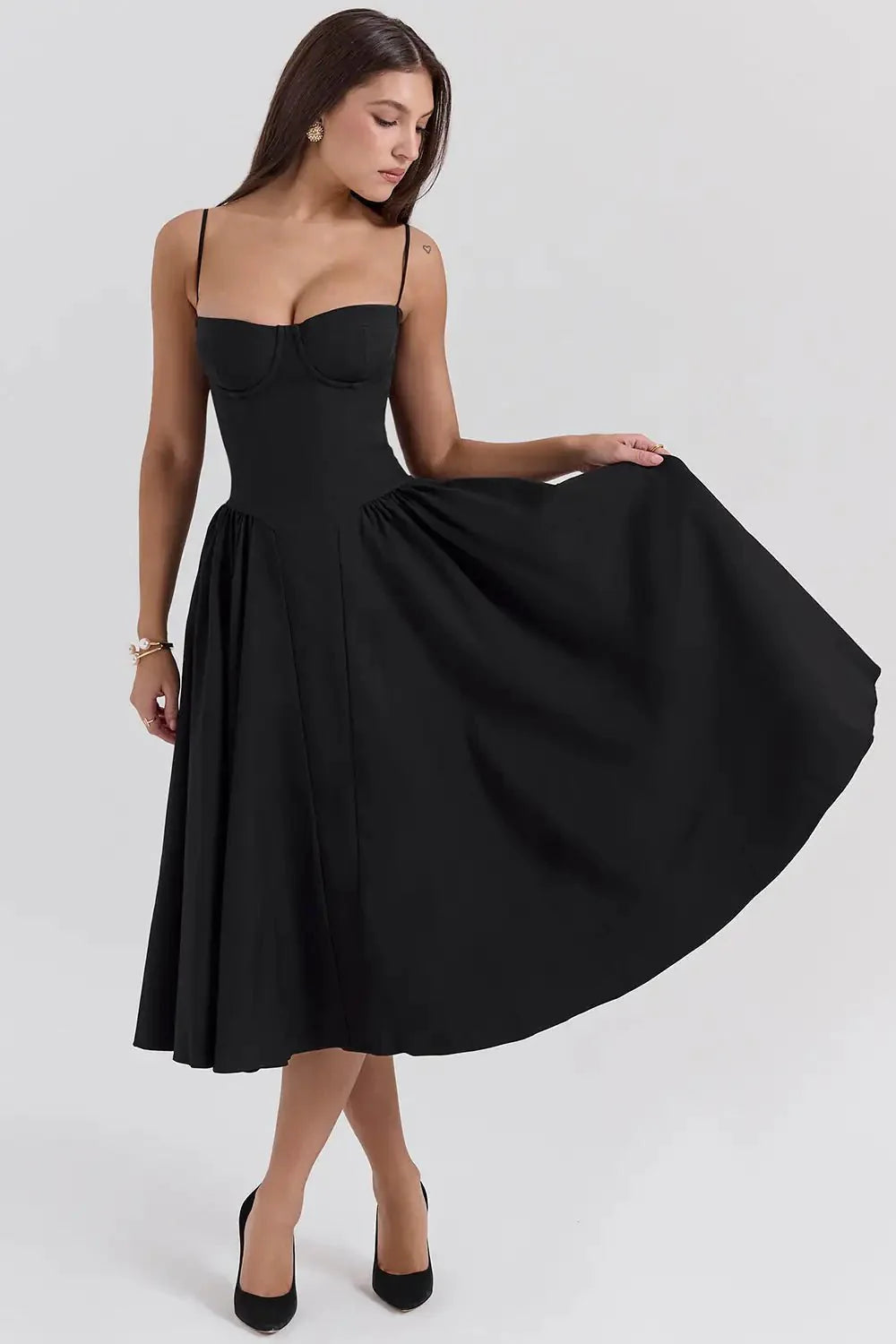 Vestido Corset Midi