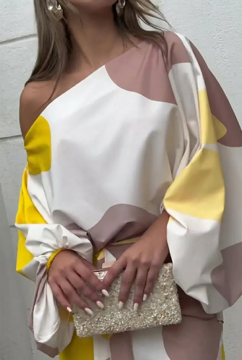 Conjunto dos piezas con flecos