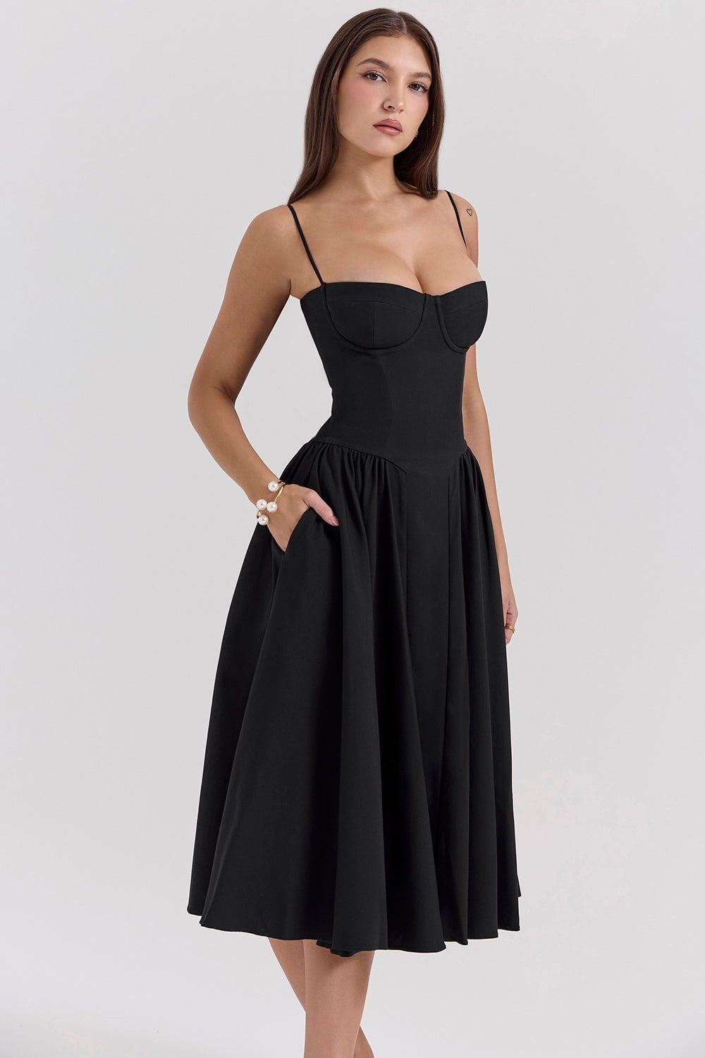 Vestido Corset Midi