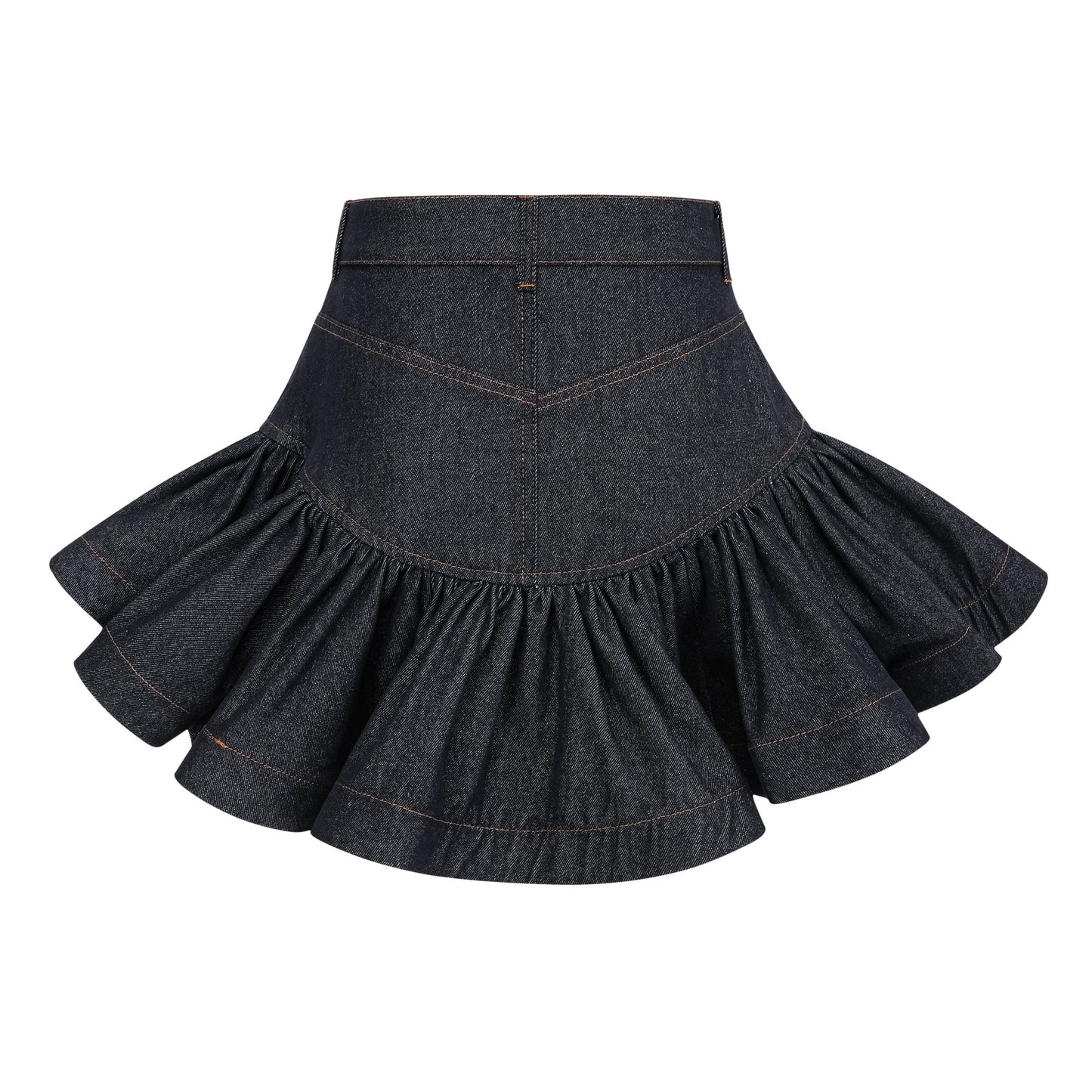 Mini falda vaquera con volantes Firenzze